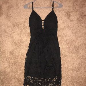 NWT black lace dress